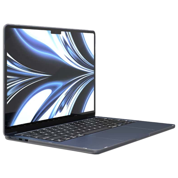 MacBook Air 13" M3 16GB 256GB Medianoche MC8K4Y/A con carcasa trasparente